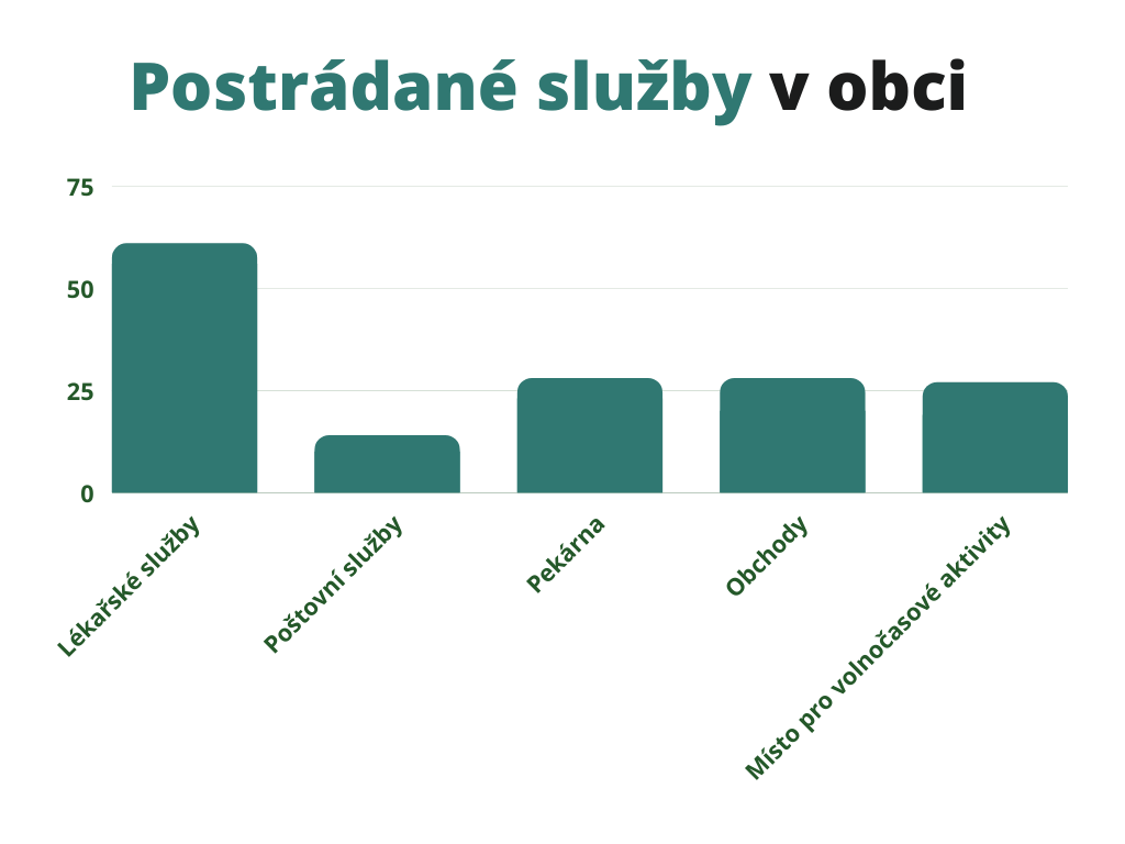 Postrádané služby v obci Střítež